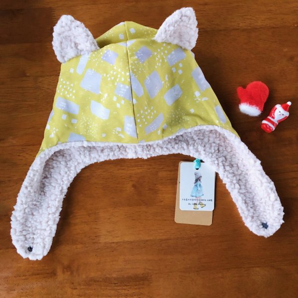 黃田秧雞 貓咪耳朵飛行帽 /寶寶 小童禮物